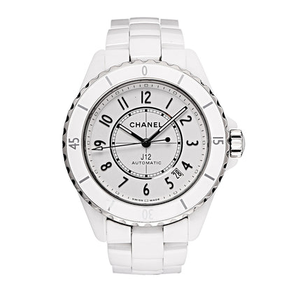 Chanel Stainless Steel Ceramic 38mm J12 Automatic Watch White 1 of 7