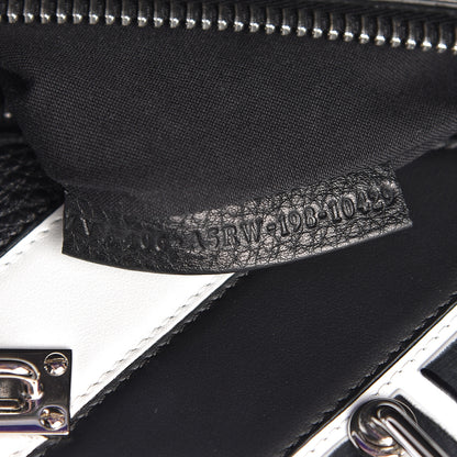 Fendi Calfskin FF Inlay Large Peekaboo Iconic Fit Satchel Asfalto 9 of 13