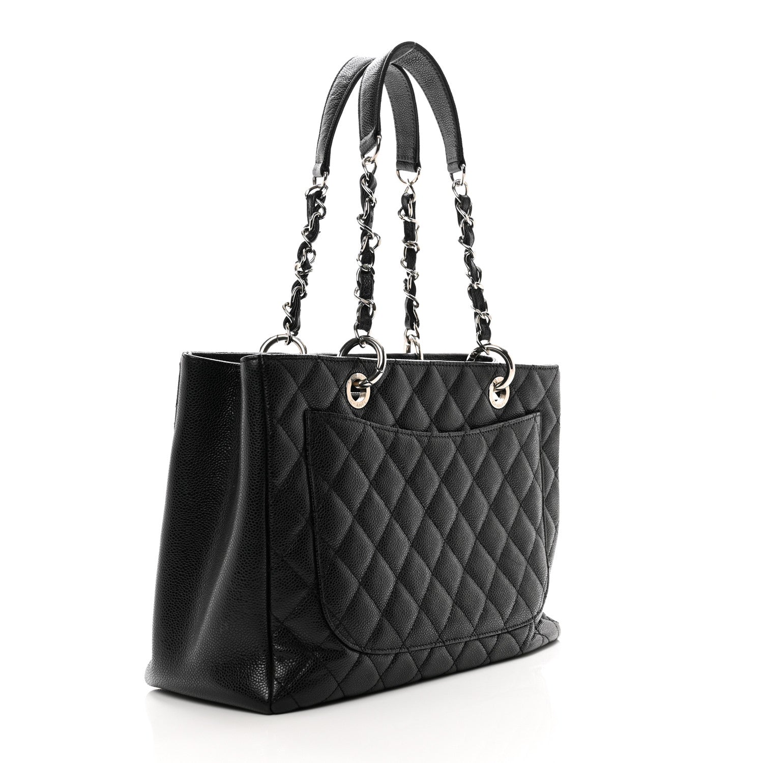 Chanel Caviar Quilted Grand Shopping Tote GST Black 3 of 10