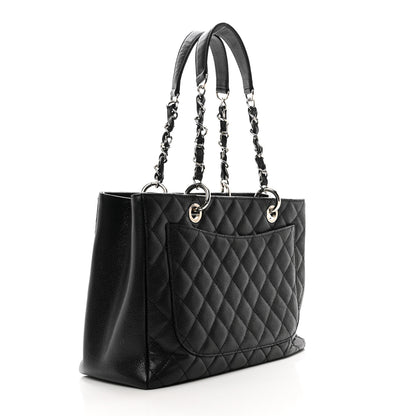 Chanel Caviar Quilted Grand Shopping Tote GST Black 3 of 10