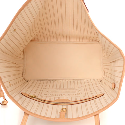 Louis Vuitton Damier Azur Neo Neverfull MM Rose Ballerine 6 of 11