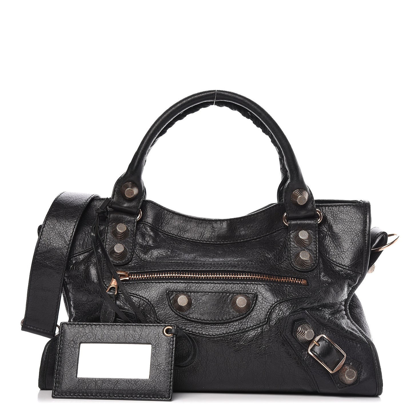 Agneau Giant 21 Rose Gold Hardware City Black