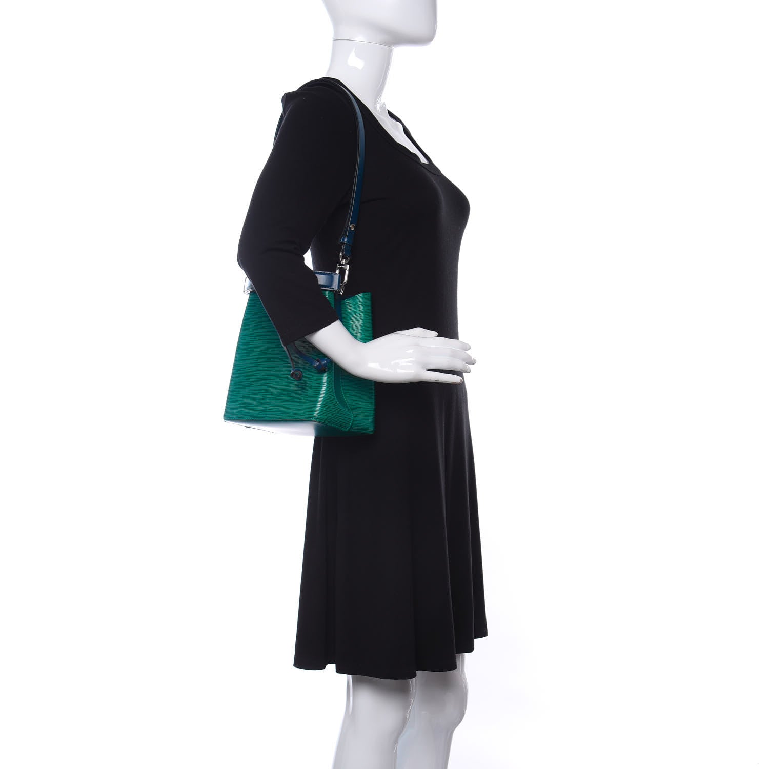 Louis Vuitton Epi Neonoe BB Emerald Green Indigo 2 of 11