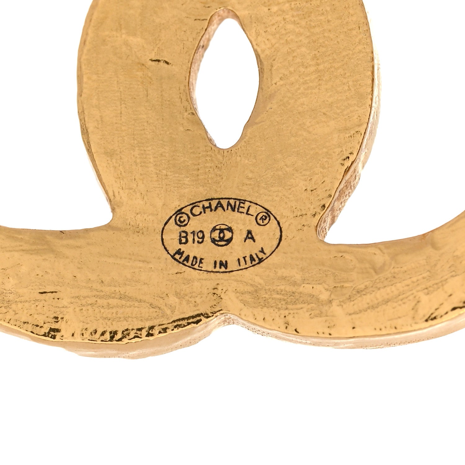 Chanel Resin Along The Nile CC Earrings Gold Black 4 of 4