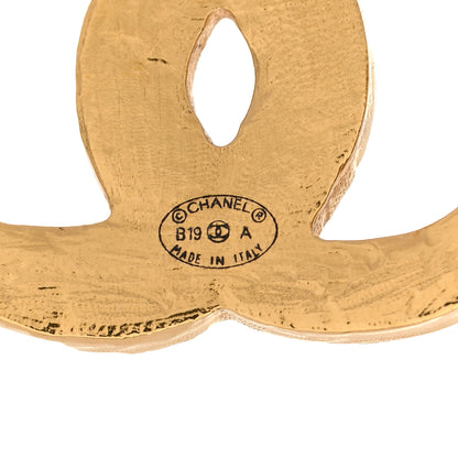 Chanel Resin Along The Nile CC Earrings Gold Black 4 of 4