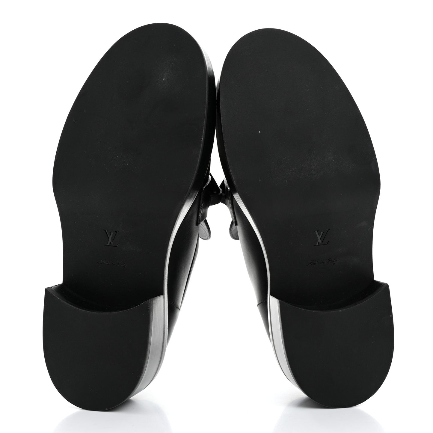 Calfskin Oversized Chain Academy Loafers 37 Black