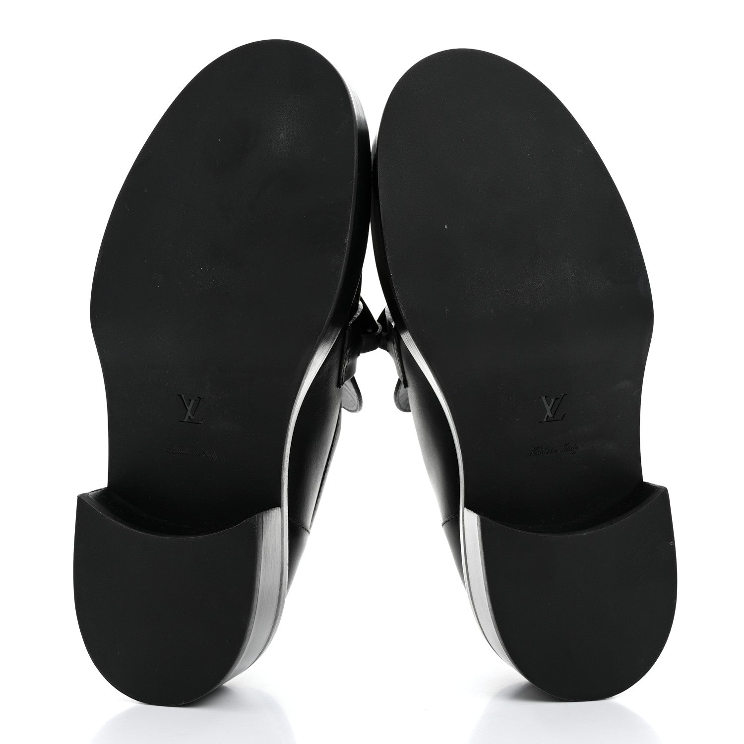 Louis Vuitton Calfskin Oversized Chain Academy Loafers 37 Black 5 of 8