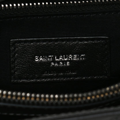 Saint Laurent Calfskin Y Quilted Monogram Small Loulou Shopper Grey 6 of 11