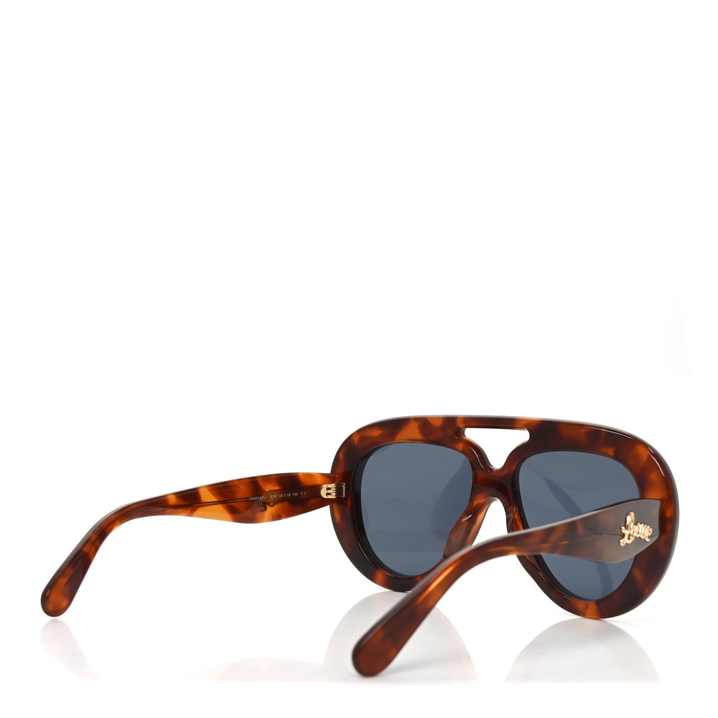 Acetate Curvy Aviator Sunglasses LW40144U Tortoise