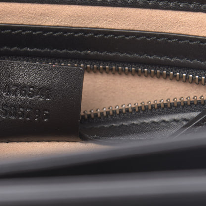 Gucci Calfskin Sylvie Web Small Queen Margaret Top Handle Bag Black 7 of 13
