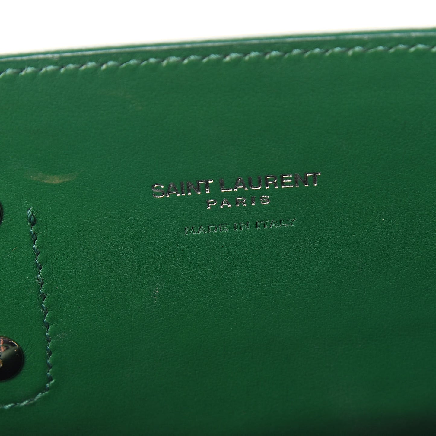 Calfskin Crocodile Embossed Nano Sac De Jour Green