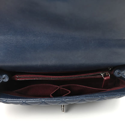 Chanel Caviar Quilted Small Coco Handle Flap Navy 5 of 10