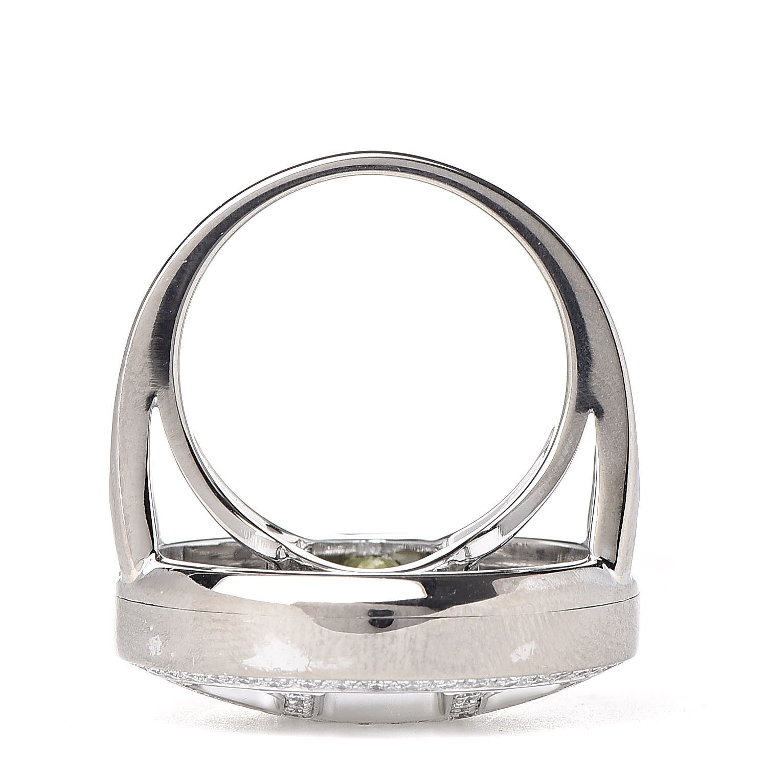 Cartier 18K White Gold Diamond Aquamarine Iolite Tourmaline Peridot Pasha de Ring 54 6.75 6 of 8