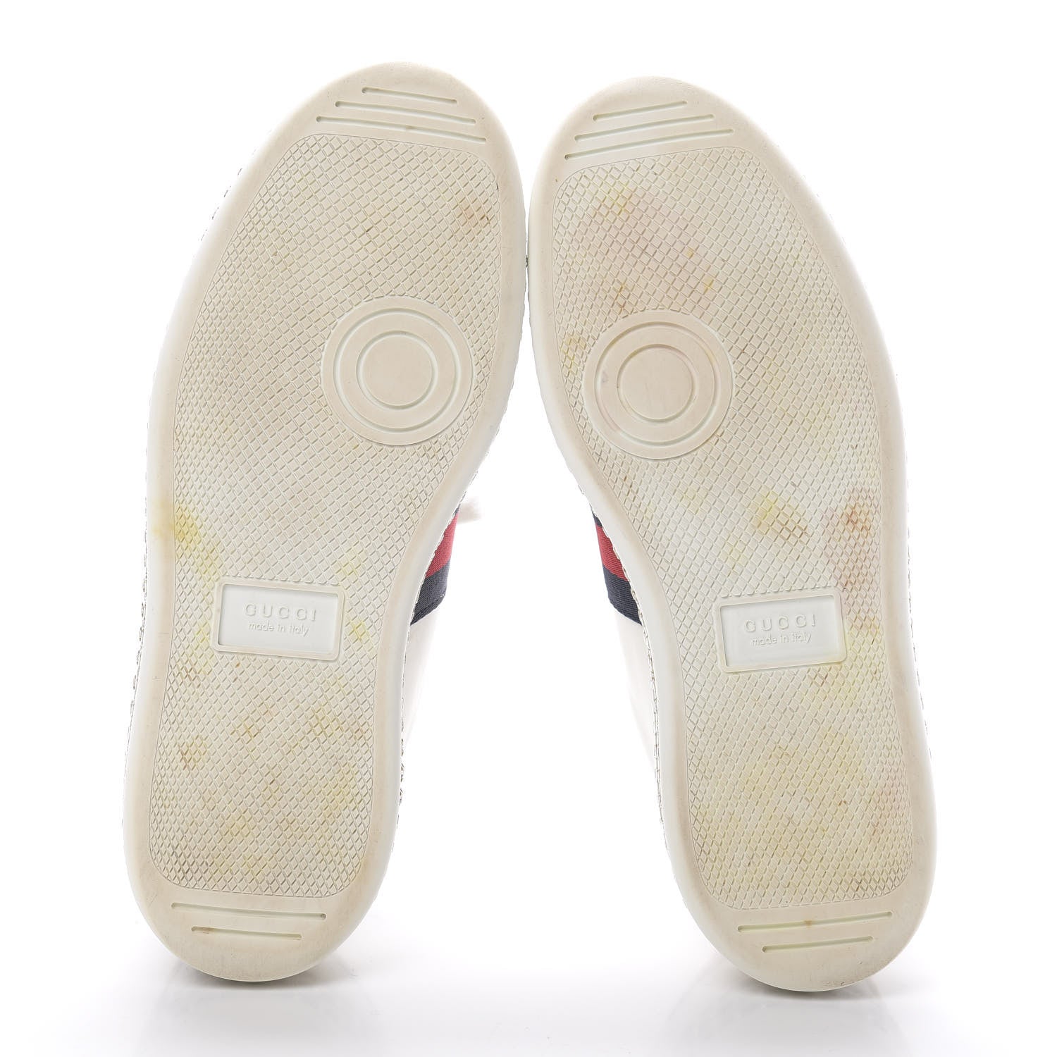 Gucci Calfskin Crystal Web LOVED Embroidered Womens Ace Platform Sneakers 36 White Red Flame Notte 5 of 11