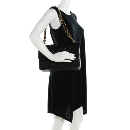 Chanel Caviar Quilted Jumbo Double Flap Black 2 of 8