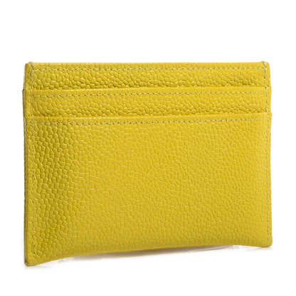 Chanel Caviar CC Timeless Card Holder Yellow 3 of 9