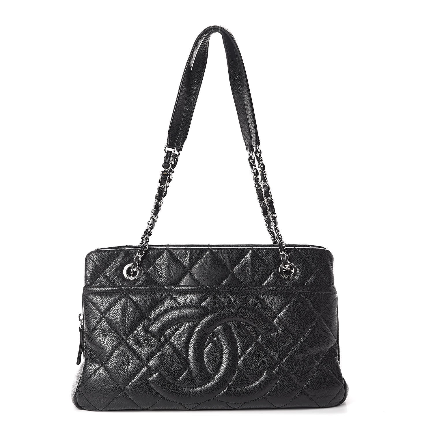 Chanel Caviar Quilted Timeless CC Soft Tote Black 1 of 17