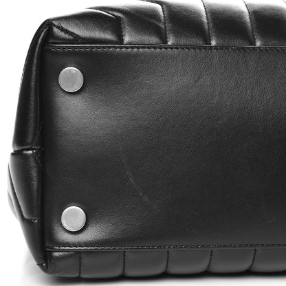 Saint Laurent Calfskin Y Quilted Monogram Large Loulou Chain Satchel Black 11 of 11