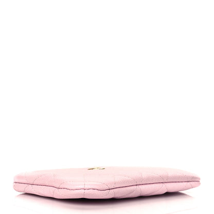 Chanel Shiny Caviar Quilted Small Cosmetic Case Pink 4 of 11