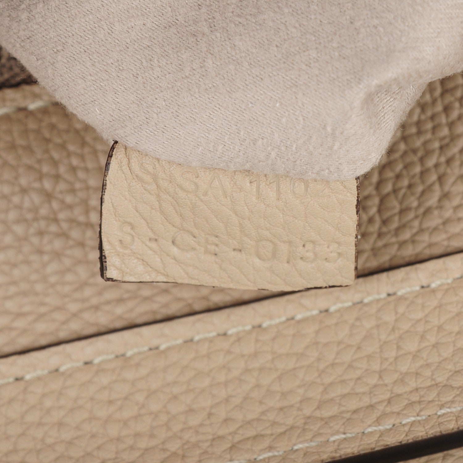 Celine Drummed Calfskin Micro Luggage Dune 8 of 8