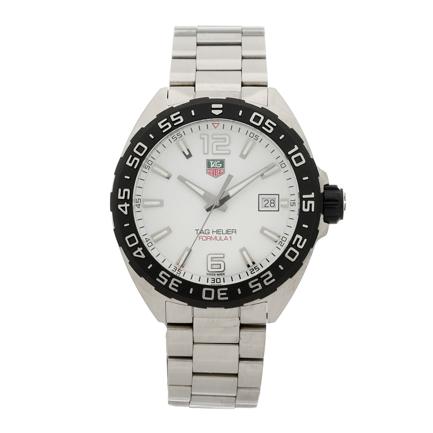 Stainless Steel 41mm Formula 1 Quartz Watch White WAZ1111