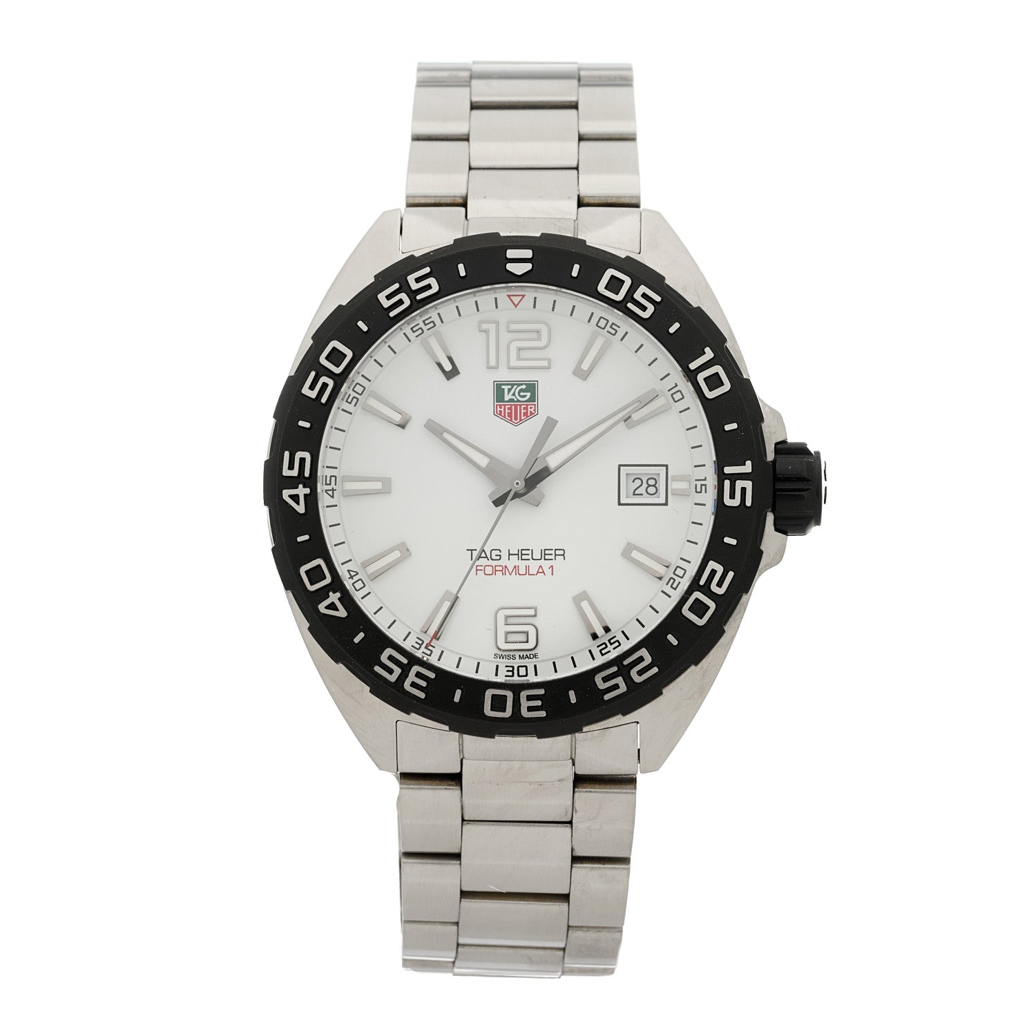Tag Heuer Stainless Steel 41mm Formula 1 Quartz Watch White WAZ1111 1 of 4