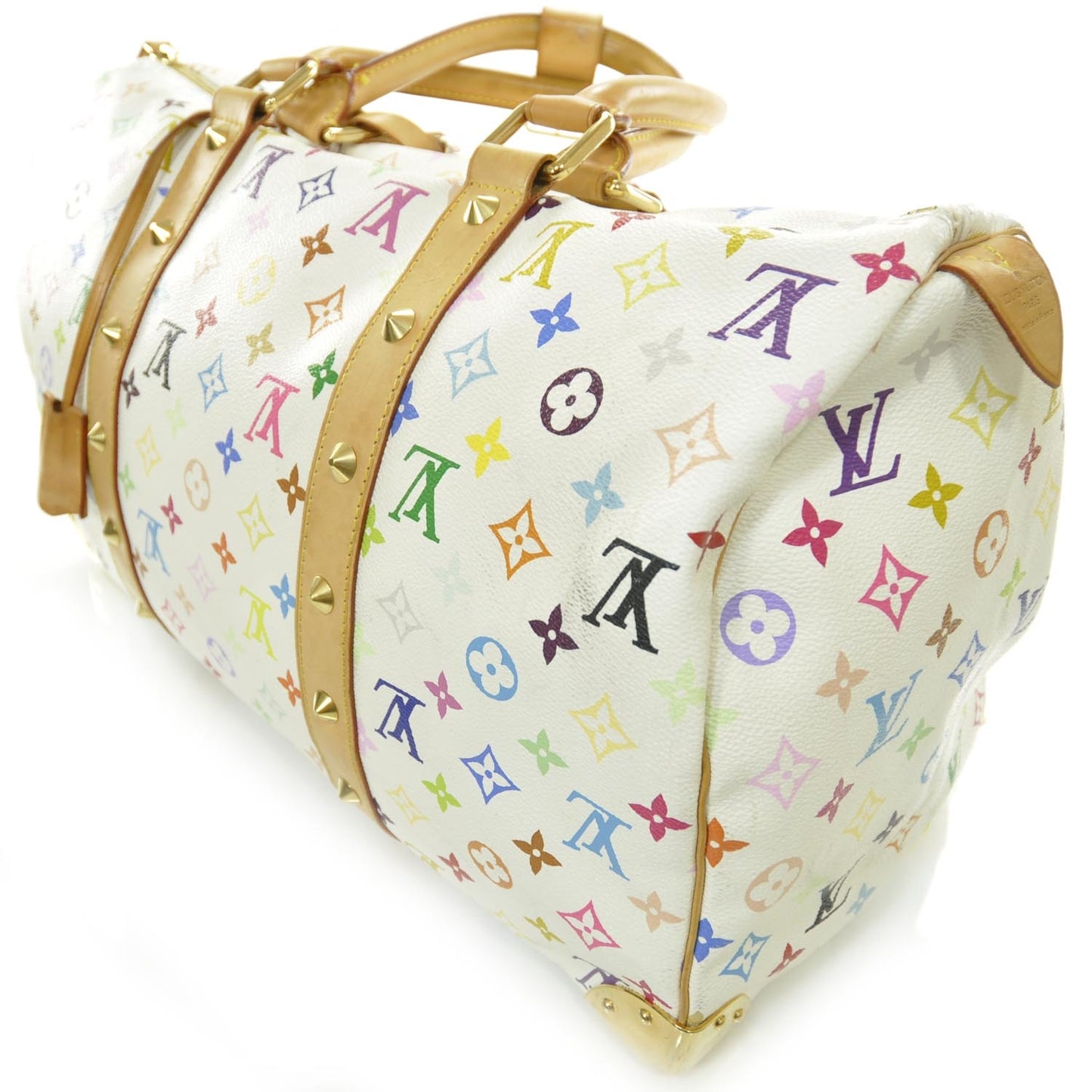 Monogram Multicolor Keepall 45 White