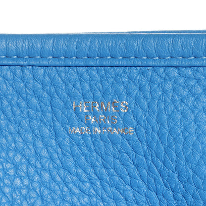 Hermes Taurillon Clemence Evelyne III GM Bleu Paradis 6 of 16