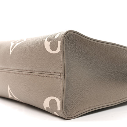 Louis Vuitton Empreinte Monogram Giant Onthego PM Tourterelle Creme 9 of 10