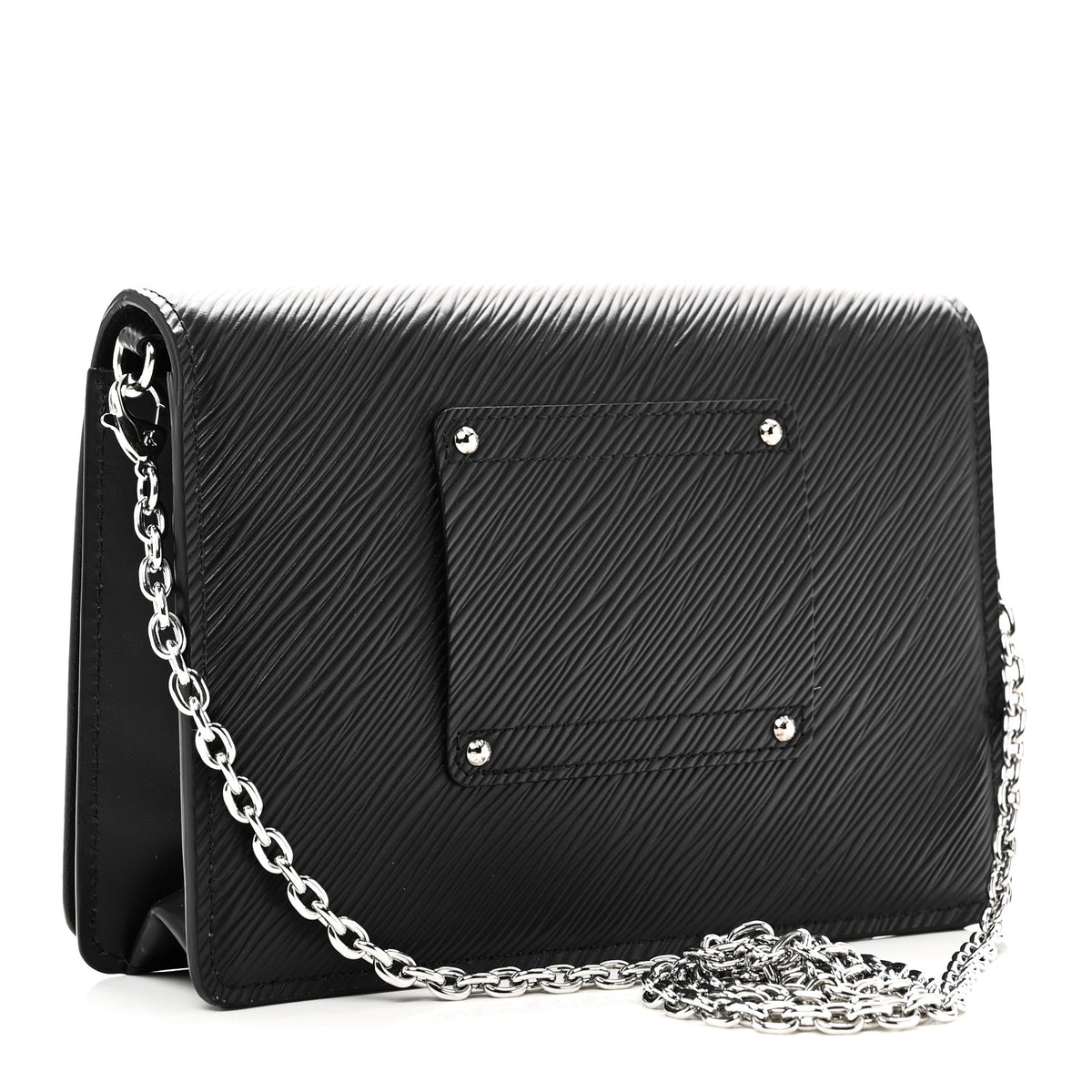 Epi Twist Belt Chain Wallet Black