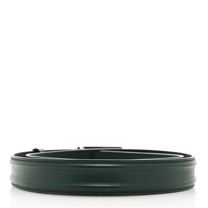 Gucci Ciny Lux Calfskin G Cube Memorable 25mm Belt 105 42 Vintage Green 2 of 5