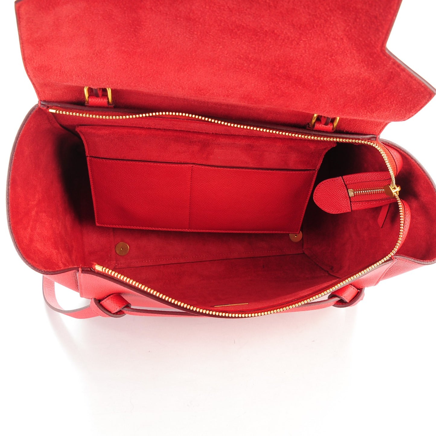 Grained Calfskin Mini Belt Bag Coquelicot