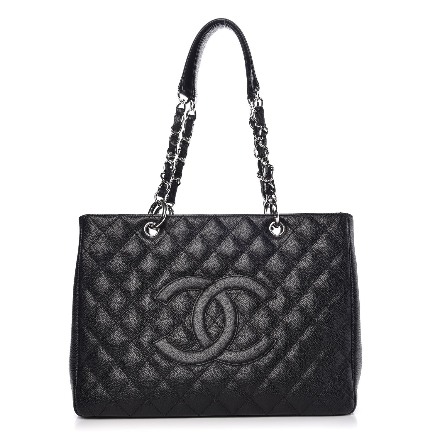 Chanel Caviar Quilted Grand Shopping Tote GST Black 1 of 8