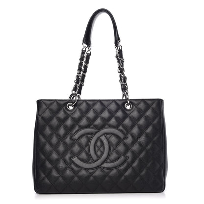 Chanel Caviar Quilted Grand Shopping Tote GST Black 1 of 8