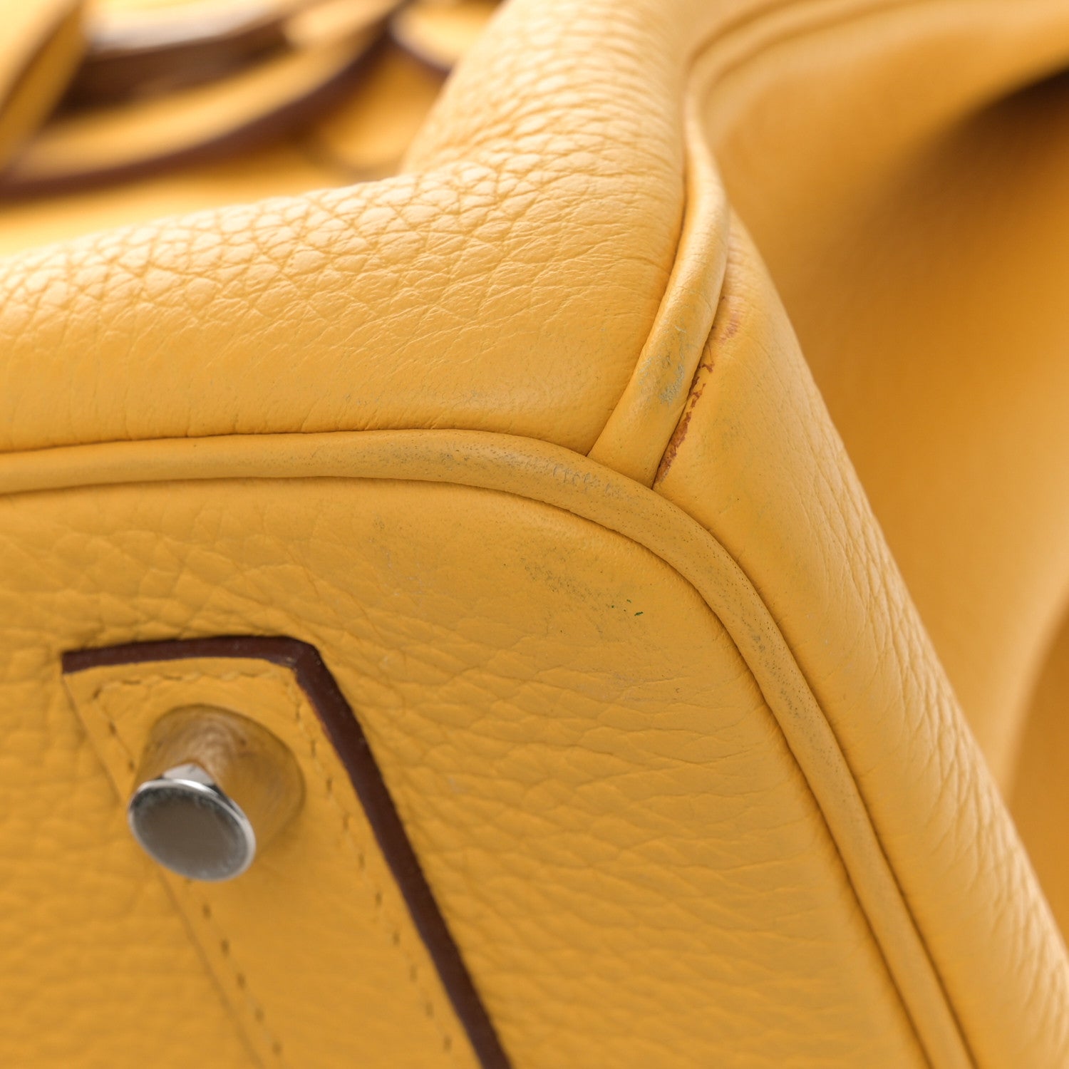 Hermes Taurillon Clemence Birkin 35 Soleil 13 of 13