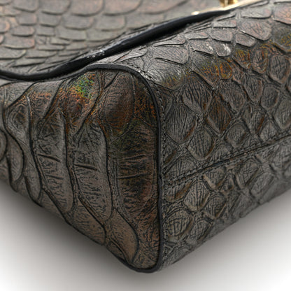 Mulberry Iridescent Nappa Crocodile Embossed Medium Lily Bronze 8 of 9