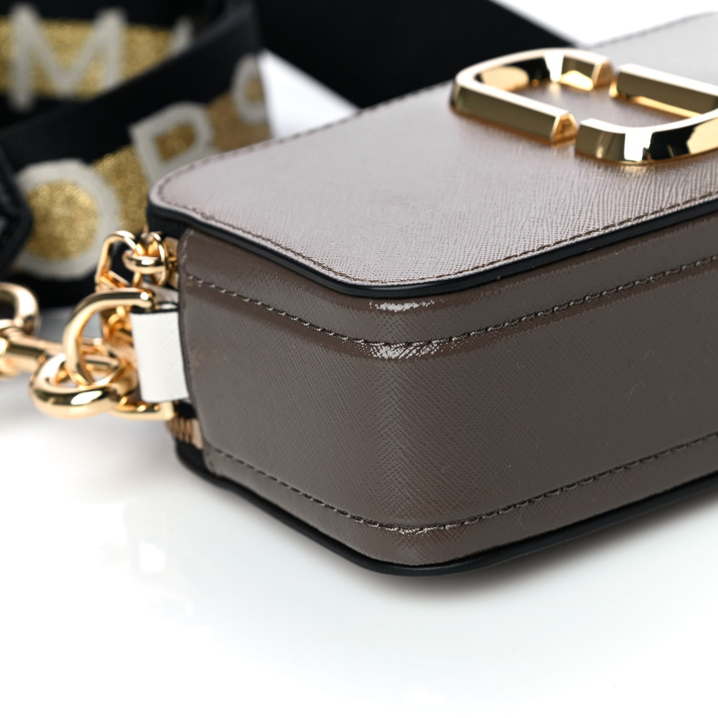 Saffiano Small Snapshot Camera Bag Sandcastle