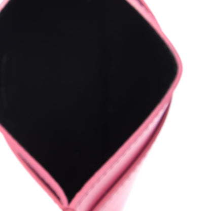 Saint Laurent Calfskin Credit Card Case Fuchsia 5 of 6