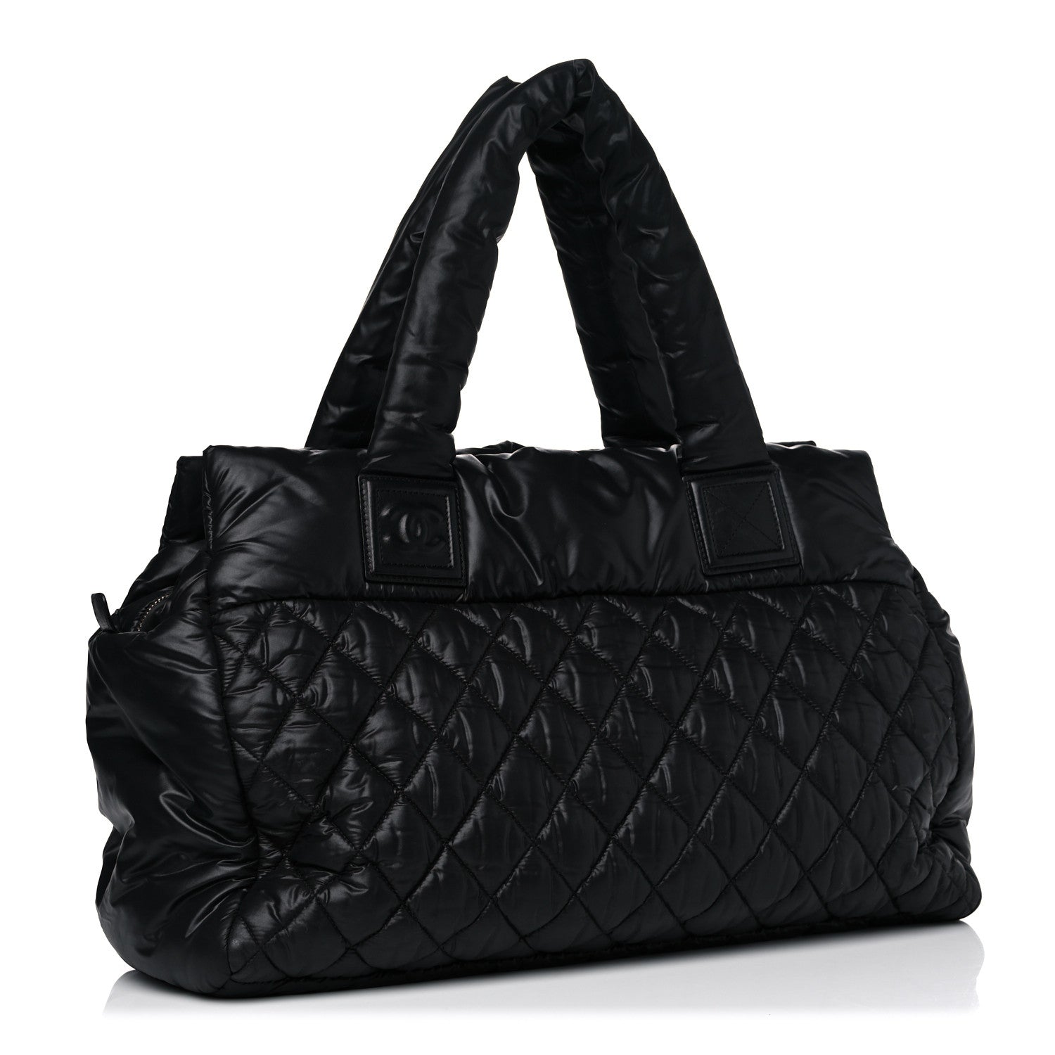 Chanel Nylon Coco Cocoon Zipped Tote Black 2 of 13