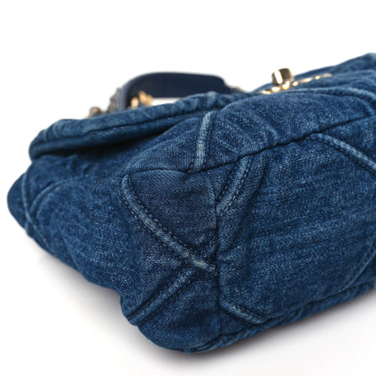 Chanel Denim Quilted Medium Chanel 19 Flap Blue 9 of 10