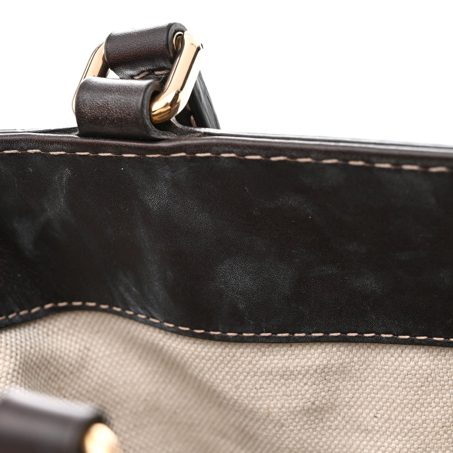 Monogram Web Medium Mayfair Tote Dark Brown