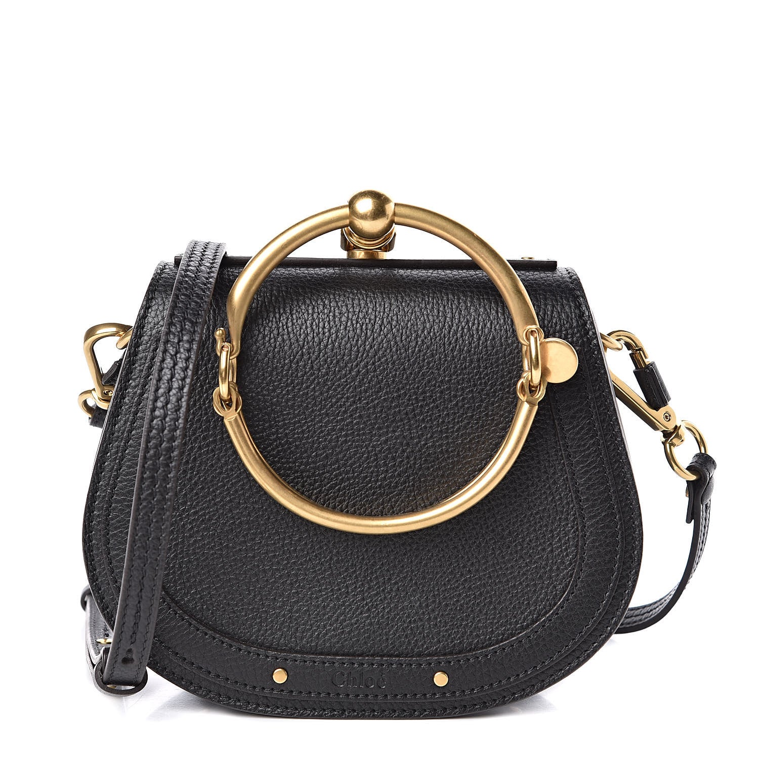 Chloe Calfskin Small Nile Bracelet Bag Black 1 of 9