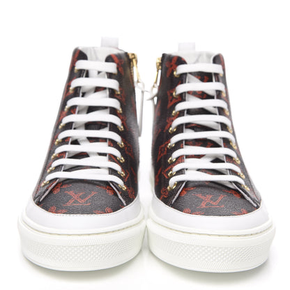 Louis Vuitton Catogram Stellar Sneaker Boots 38 Marron 2 of 8
