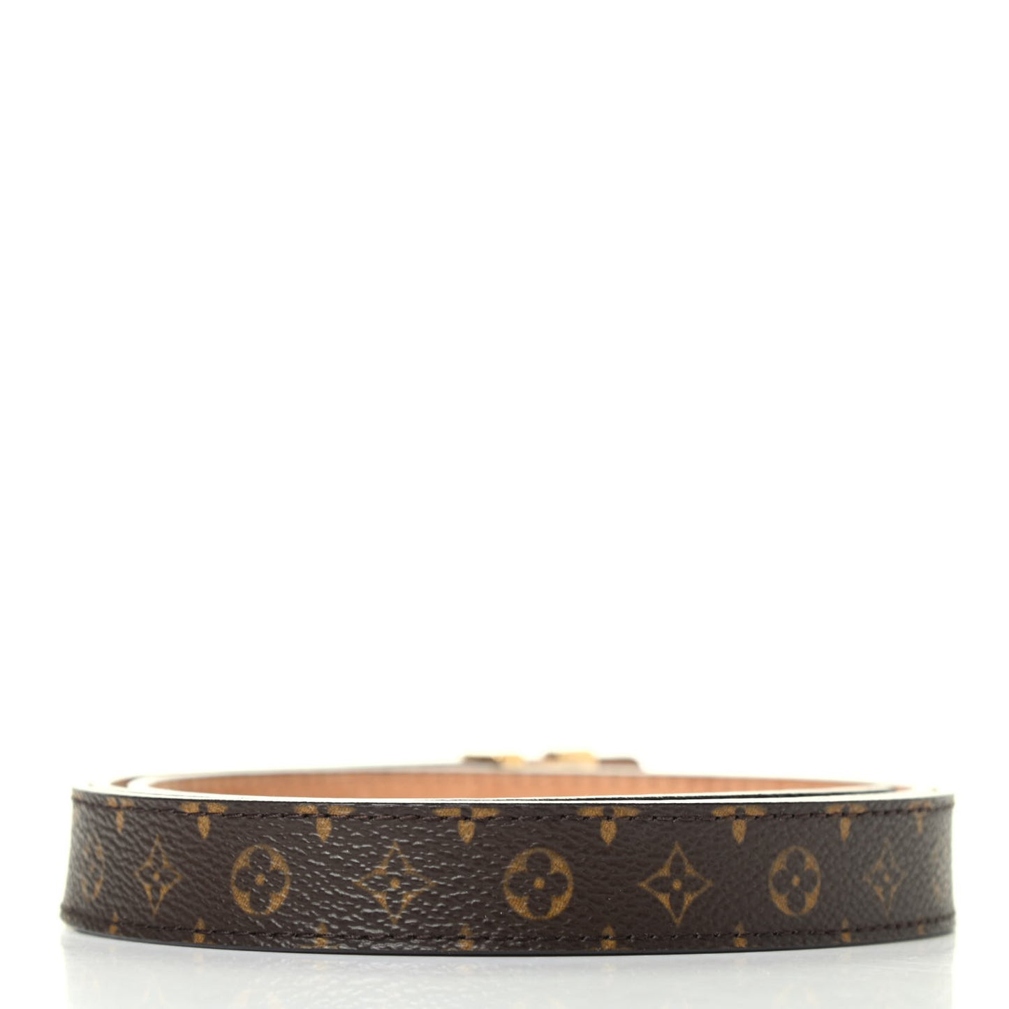 Calfskin Monogram 30mm LV Initiales Belt 95 38 Black
