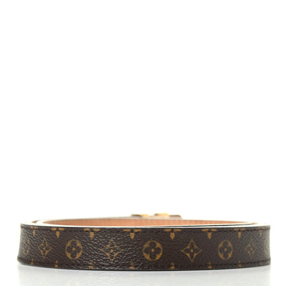 Louis Vuitton Calfskin Monogram 30mm LV Initiales Belt 95 38 Black 2 of 4
