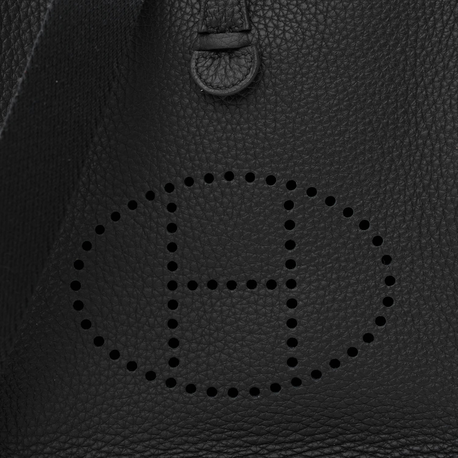 Hermes Taurillon Clemence Evelyne TPM Black 8 of 11