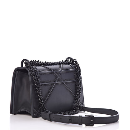 Christian Dior Ultra Matte Calfskin Studded Small Diorama Flap Bag Black 3 of 13