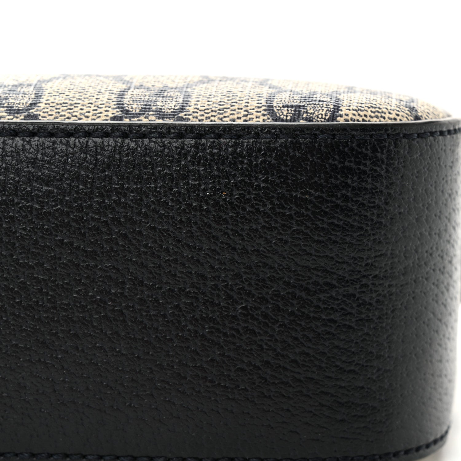 Gucci GG Supreme Monogram Textured Dollar Calfskin Web Small Ophidia Camera Bag Beige Blue 12 of 12