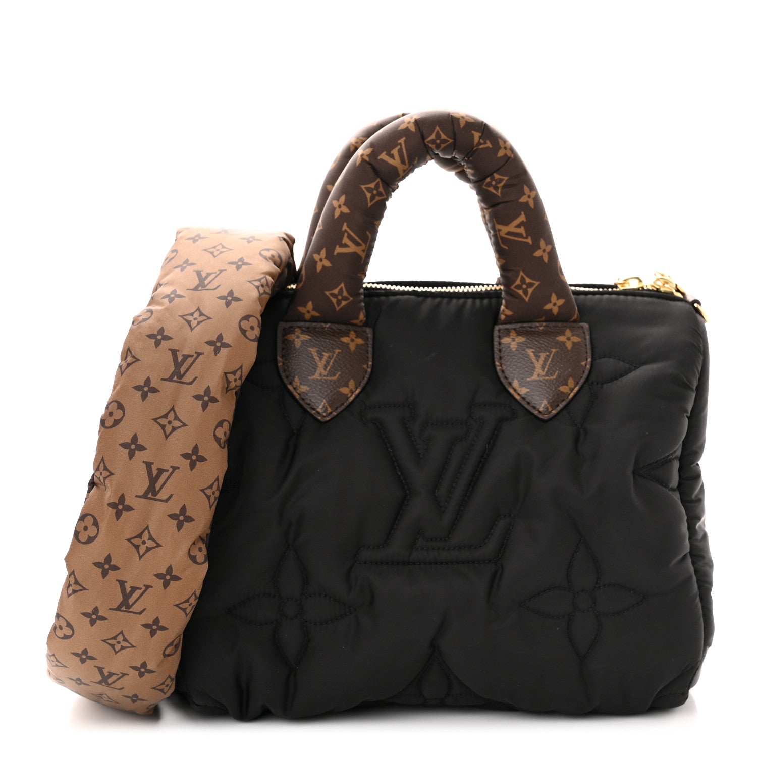 Louis Vuitton Econyl Mini Monogram Pillow Speedy Bandouliere 25 Black 1 of 9