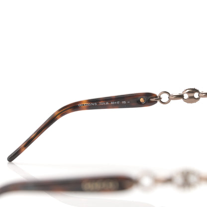 Gucci Crystal Marina Chain Sunglasses 4250/N/S Tortoise 5 of 8